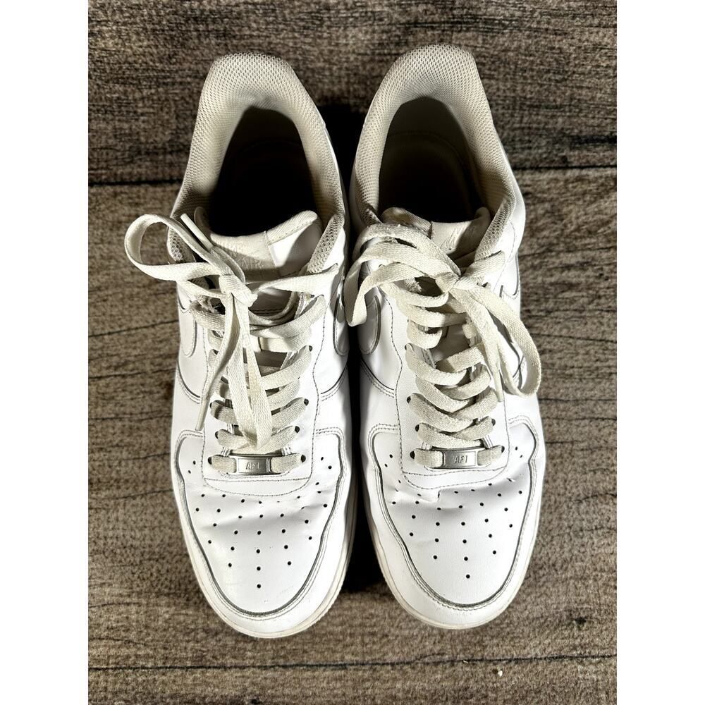 Nike Air Force One ‘07 Size 13 White Casual Sneaker Shoe Pre-Owned Cw2288-111 - Picture 3 of 11